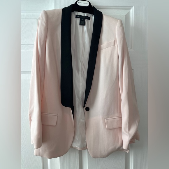 Marc Jacobs Pastel Pink Blazer Size 0 - Picture 2 of 5